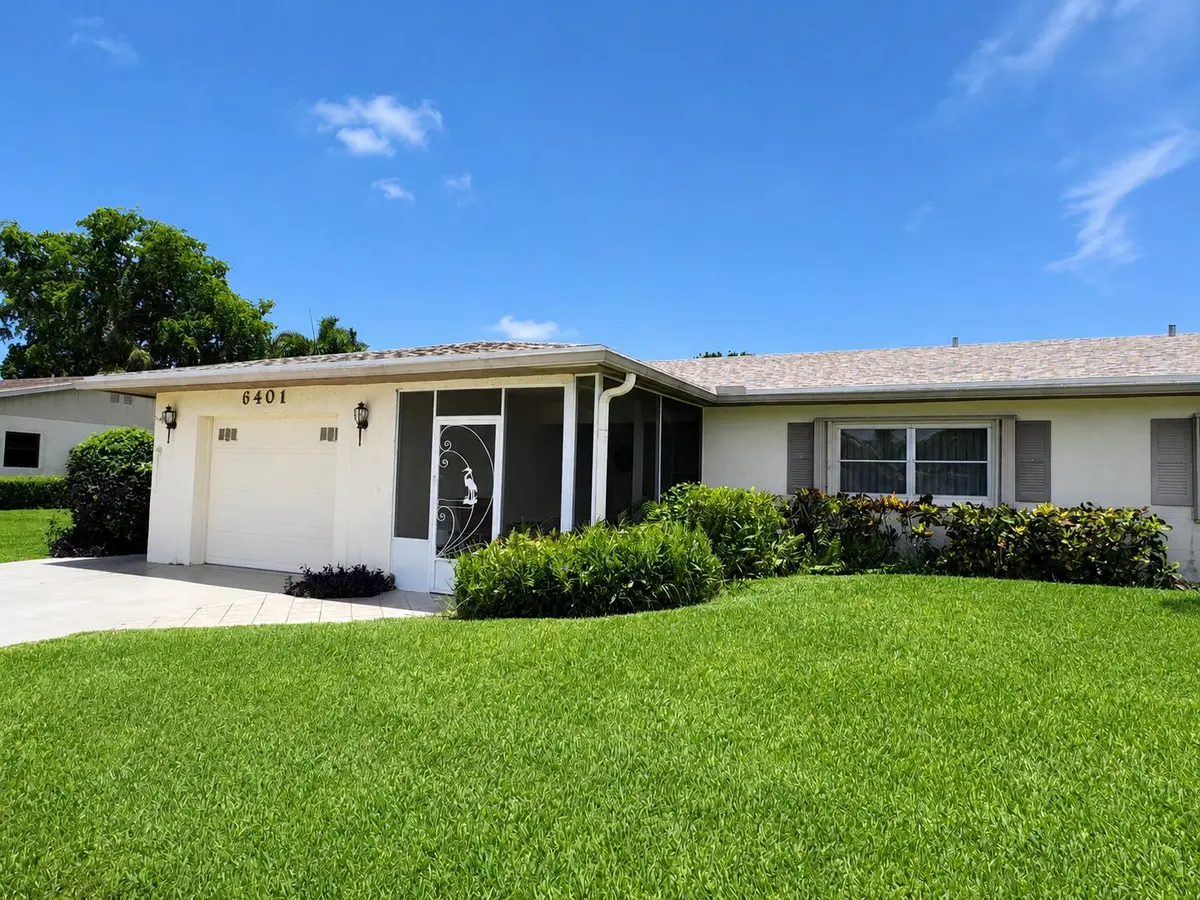 6401 Lasalle Drive front angle of house at 6401 Lasalle Drive, Delray Beach