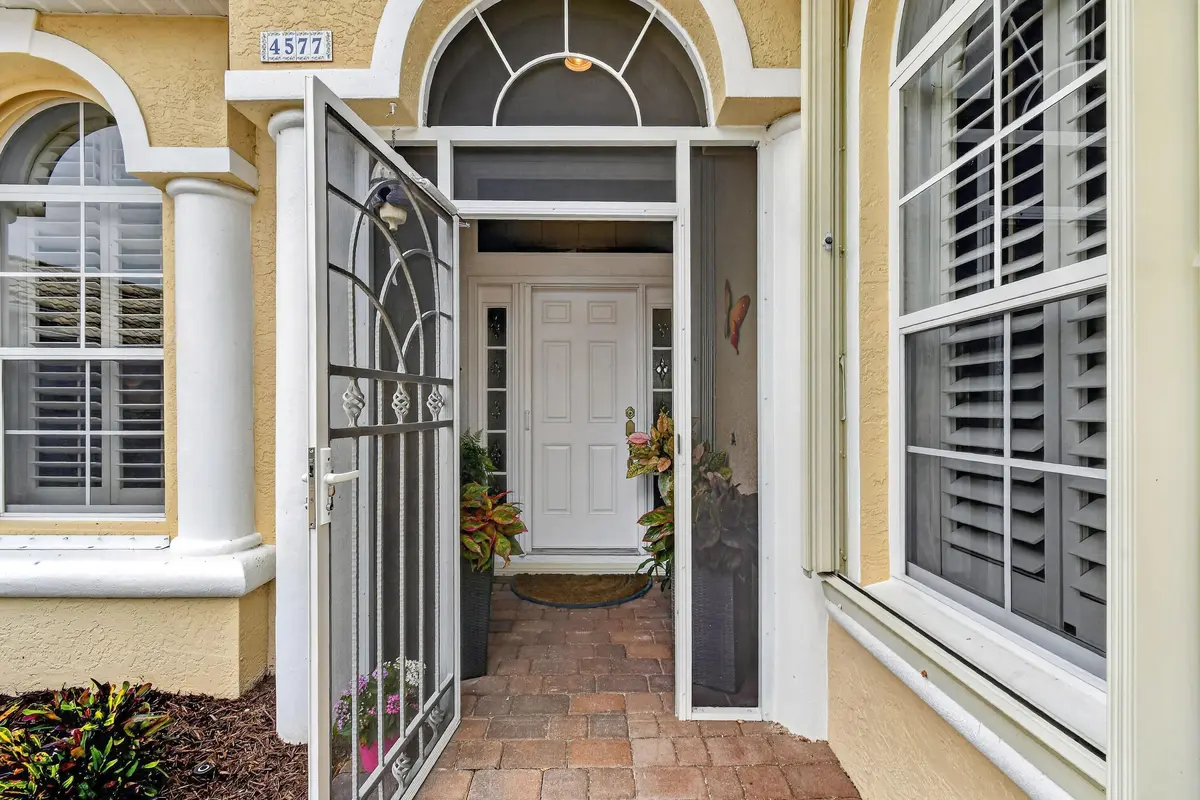 Screen Enclosed Front Entry at 4577 NW Red Bay Circle, Jensen Beach