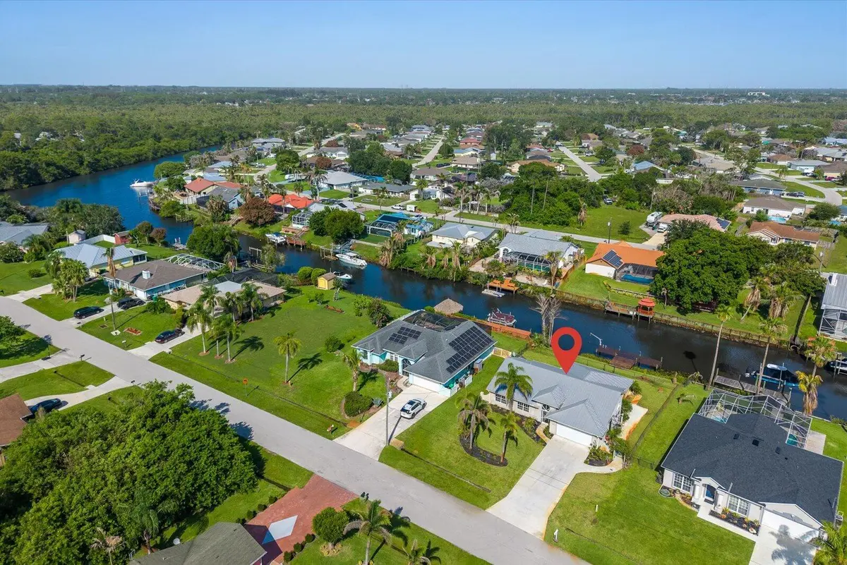 Drone View at 160 NE Twylite Terrace, Port St. Lucie