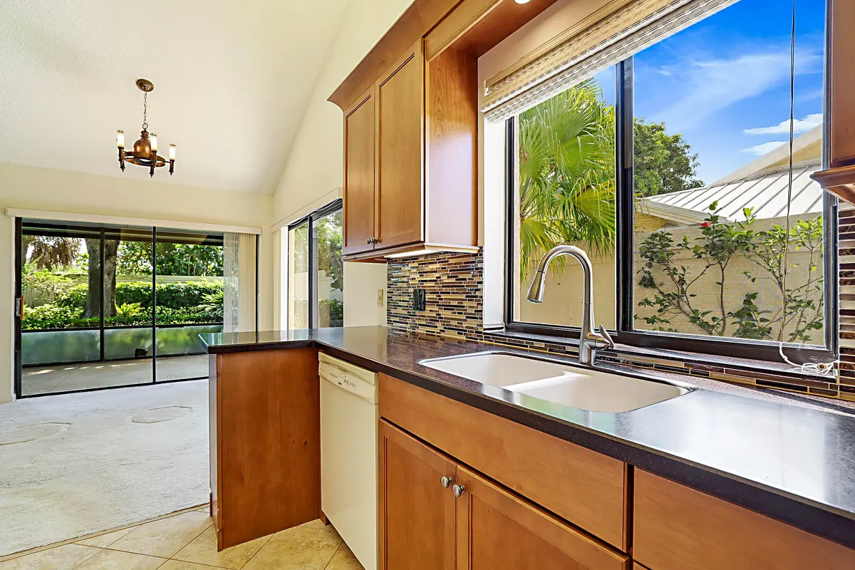 Updated Kitchen Has Window at 137 Seashore Drive, Jupiter