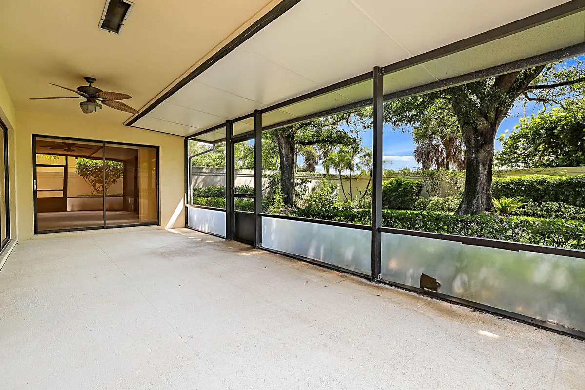 Covered Screened Patio at 137 Seashore Drive, Jupiter