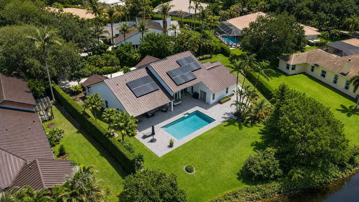 Virtual Rendering - Aerial at 10290 SE Banyan Way, Jupiter