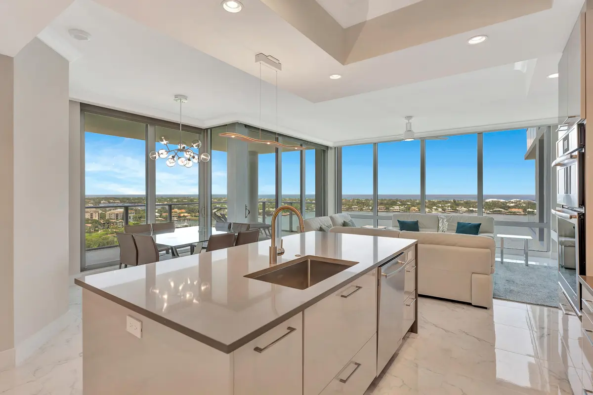 Large Working Island at 1 Water Club Way 1701, North Palm Beach