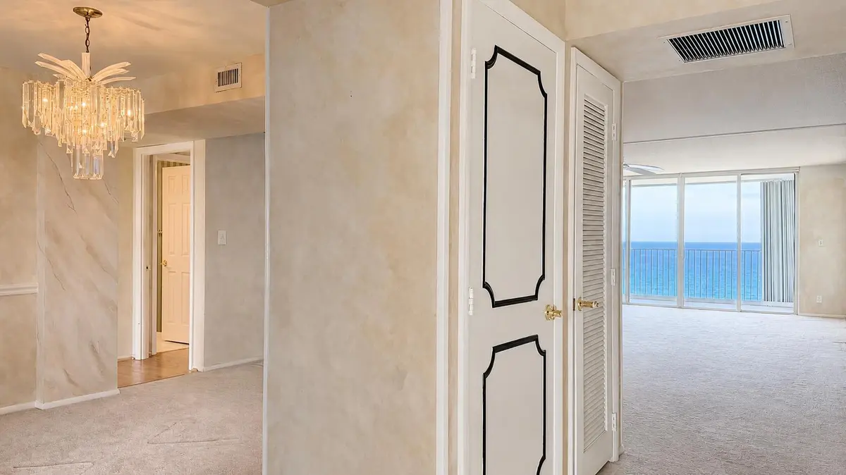 Living Room/Dining Area at 3000 S Ocean Boulevard 1404, Boca Raton