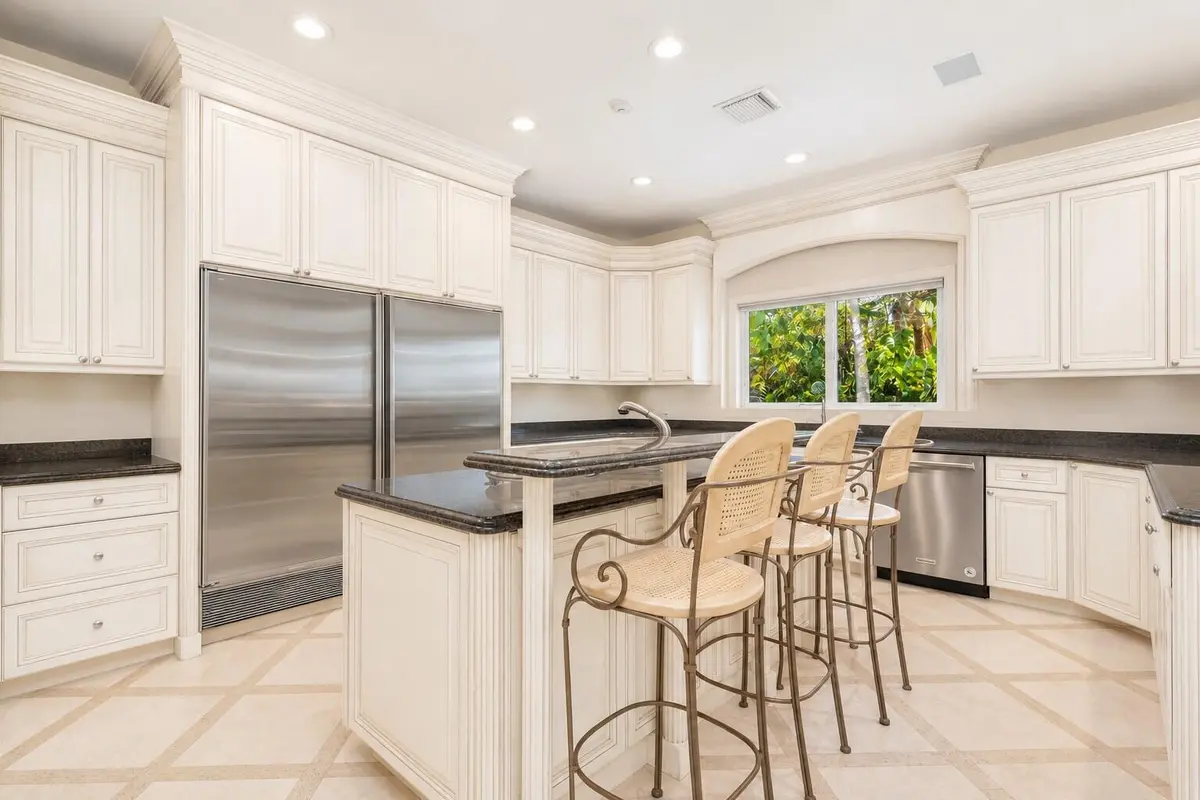 kitchen fridge and freezer at 286 Jamaica Lane, Palm Beach