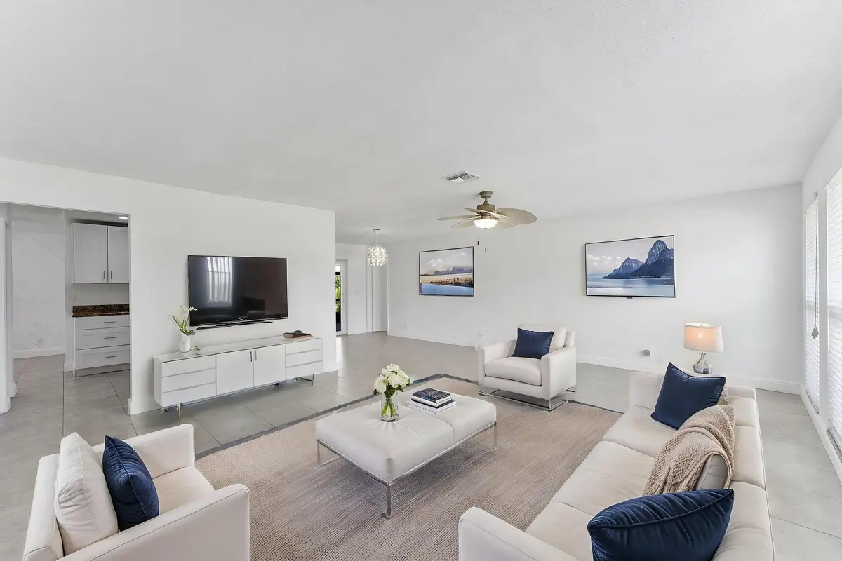 stagedliving room at 6396 Whispering Wind Way, Delray Beach