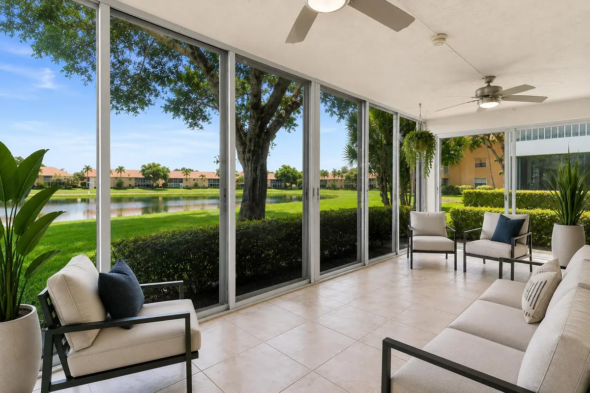 Enclosed covered Lanai at 9927 Seacrest Circle 102, Boynton Beach