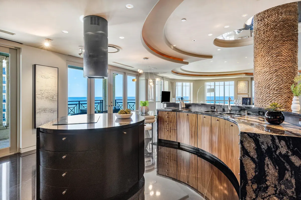 Kitchen at 400 S Ocean Boulevard Ph2, Boca Raton