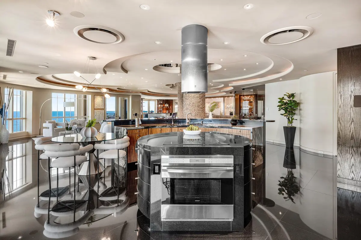Kitchen at 400 S Ocean Boulevard Ph2, Boca Raton