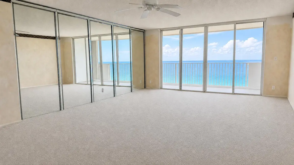Living room at 3000 S Ocean Boulevard 1404, Boca Raton