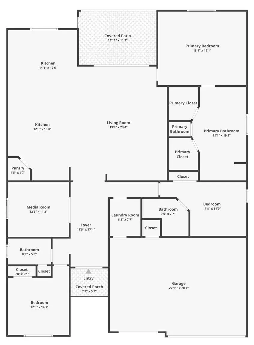 Floorplan at 13901 SE Riversway Street, Port St. Lucie