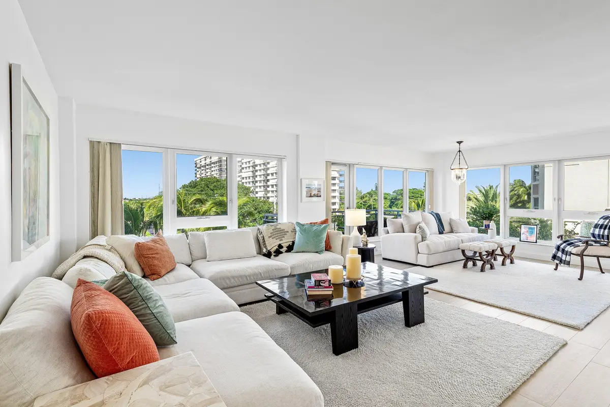 Living Area at 2066 N OCEAN Boulevard 4NW, Boca Raton