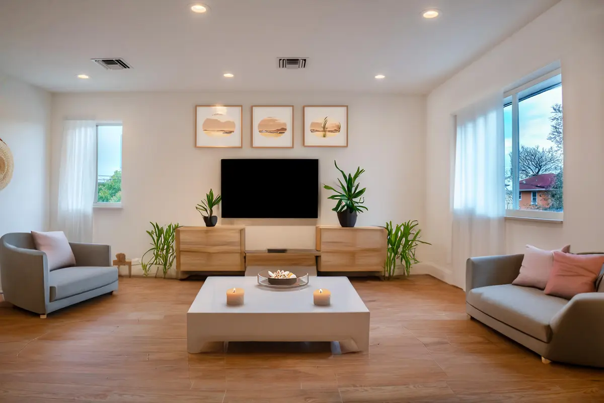 living room at 238 SE 1st Avenue 5, Delray Beach