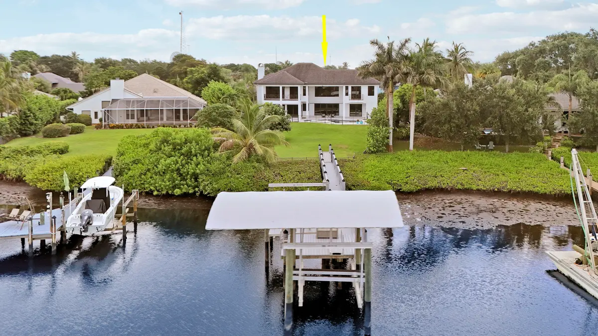 Dock with 2 Lifts at 18411 SE Lakeside Drive, Jupiter