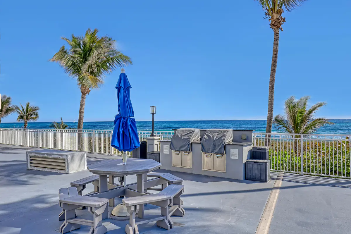 Ocean Front BBQ at 3215 S Ocean Boulevard 702, Highland Beach