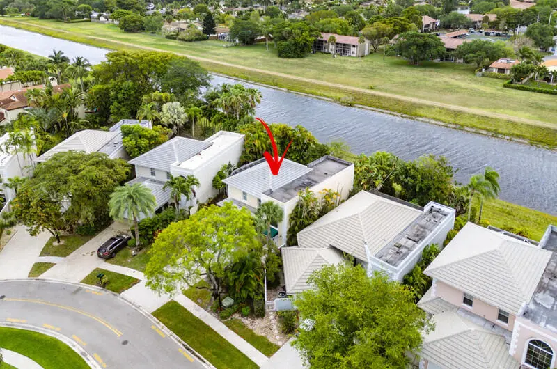 Aerial View at 7748 Travelers Tree Drive, Boca Raton