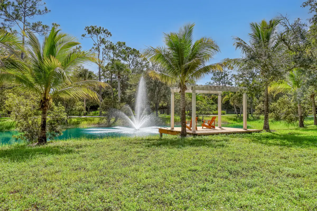 Private Pond at 10780 Anderson Lane, Wellington