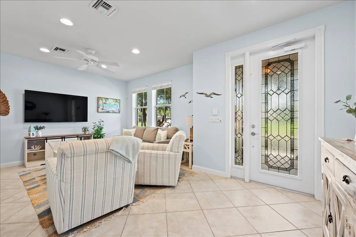 Living Room with Easy Indoor Flow at 1346 S Jeaga Drive, Jupiter