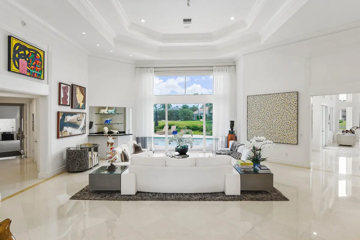 living room at 6949 Lake Estates Court, Boca Raton