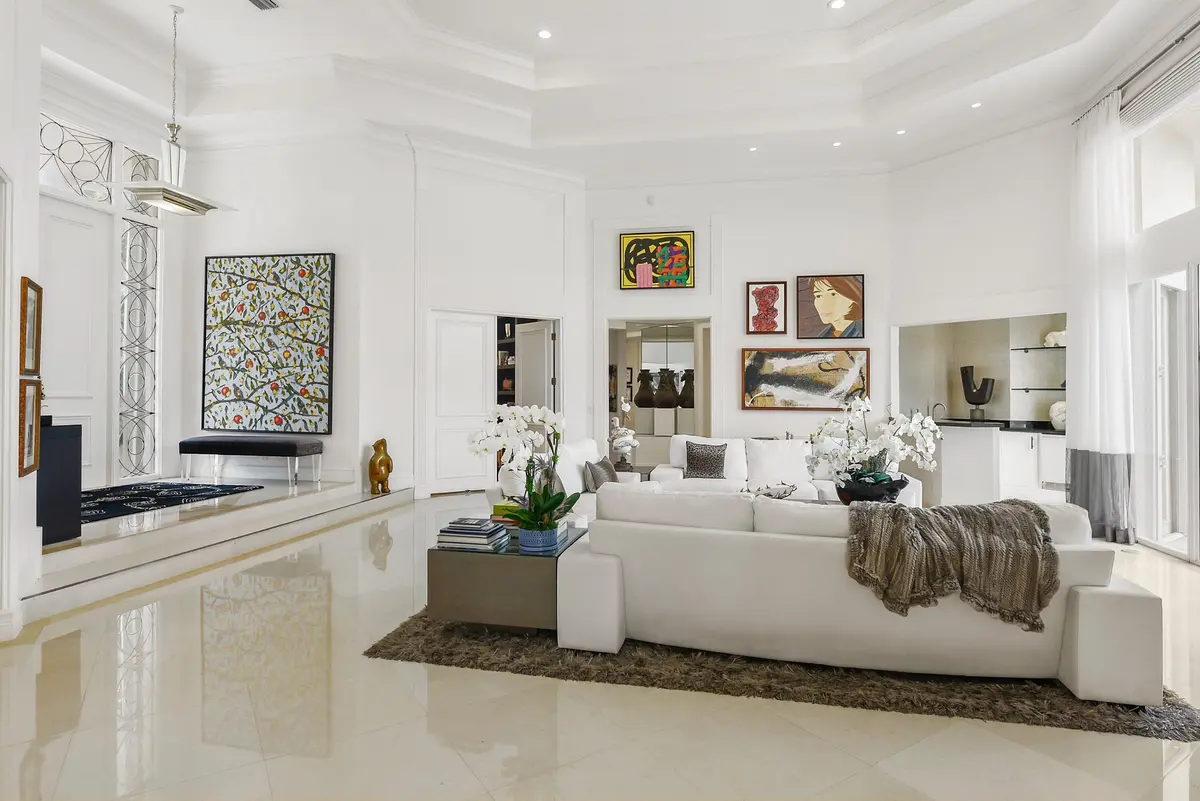 living room at 6949 Lake Estates Court, Boca Raton