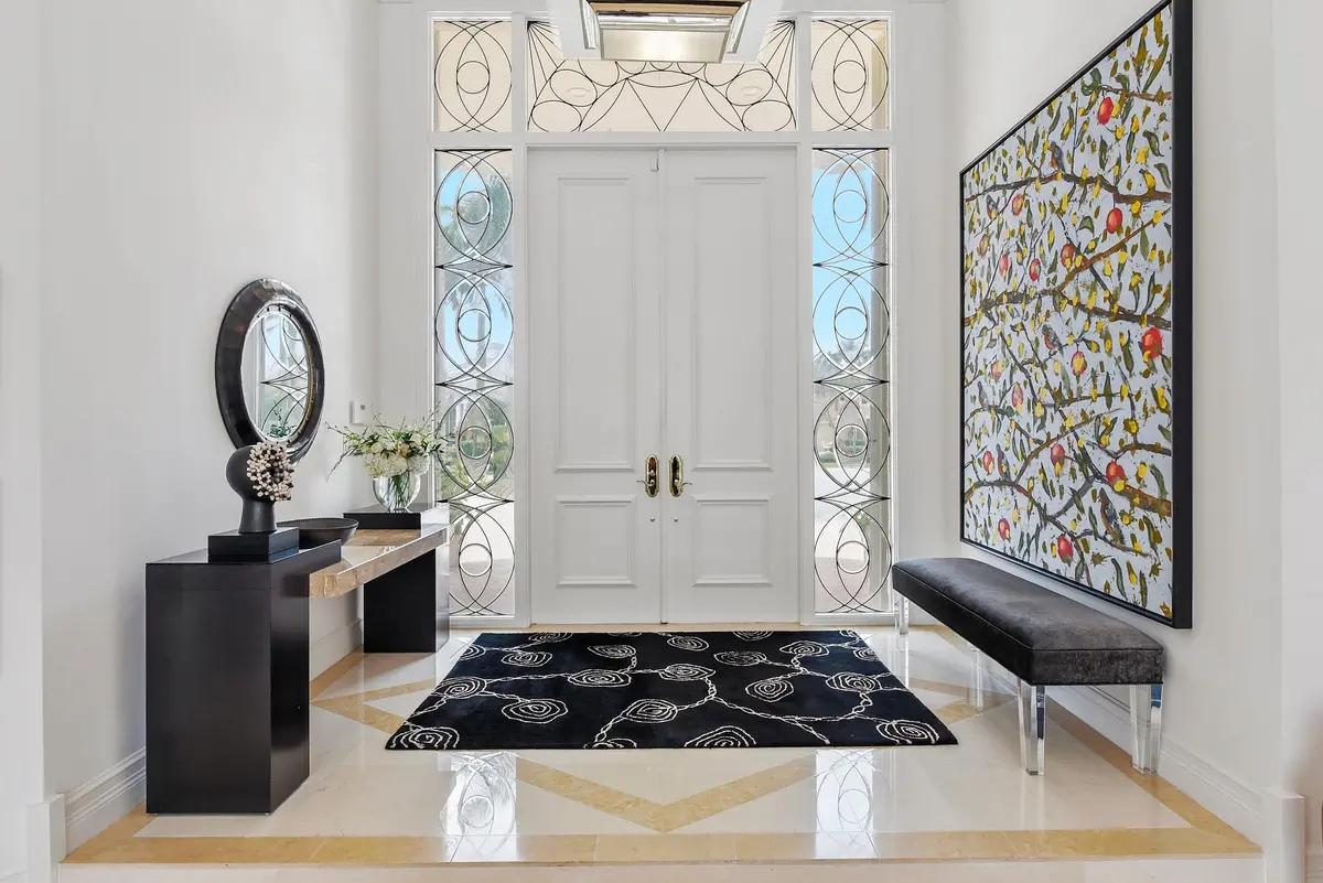 foyer at 6949 Lake Estates Court, Boca Raton