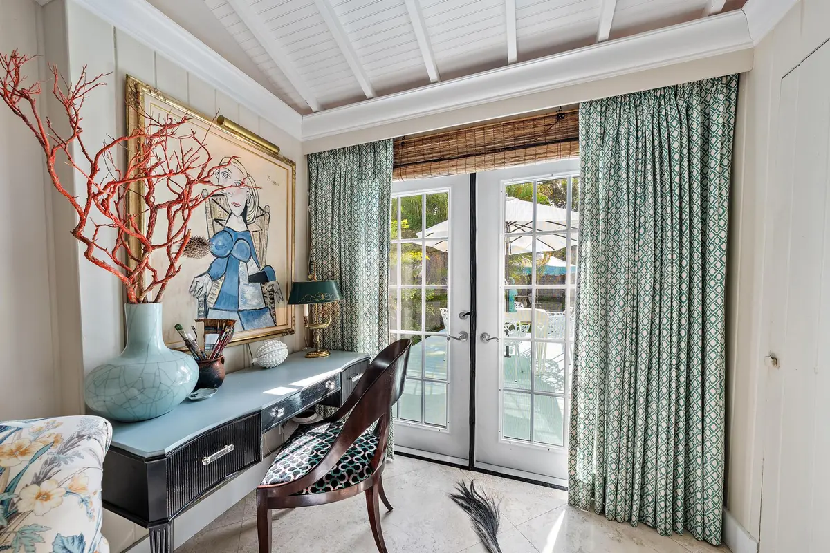 French doors to the backyard at 7704 Martin Avenue, West Palm Beach