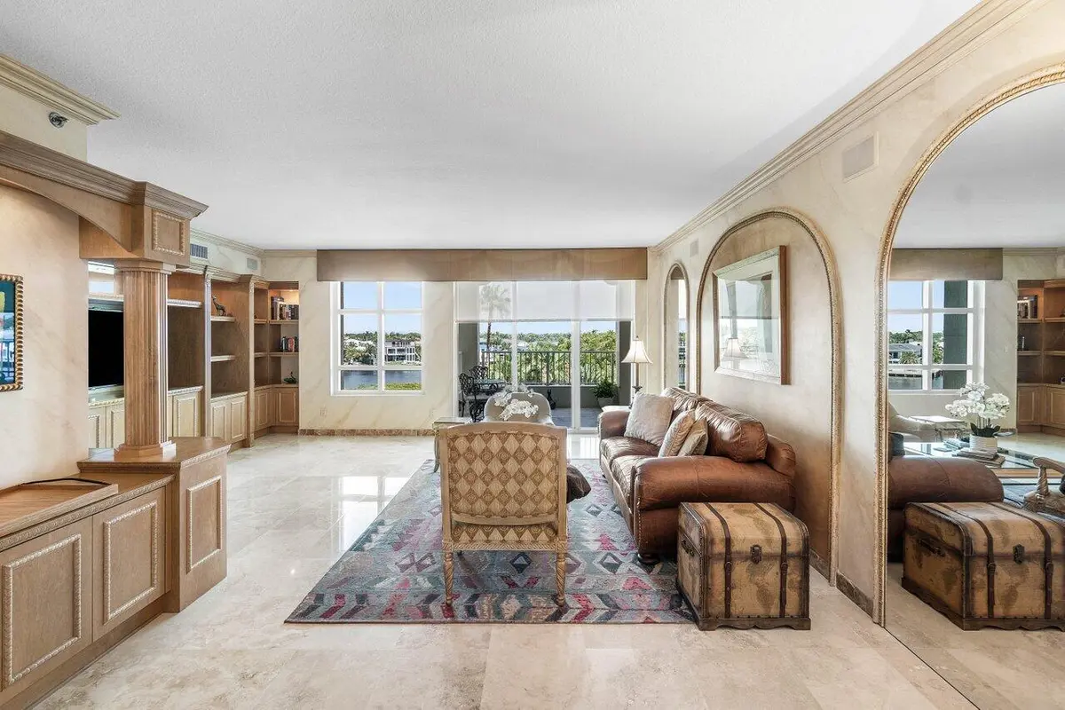 LIVING ROOM at 3720 S Ocean Boulevard 406, Highland Beach