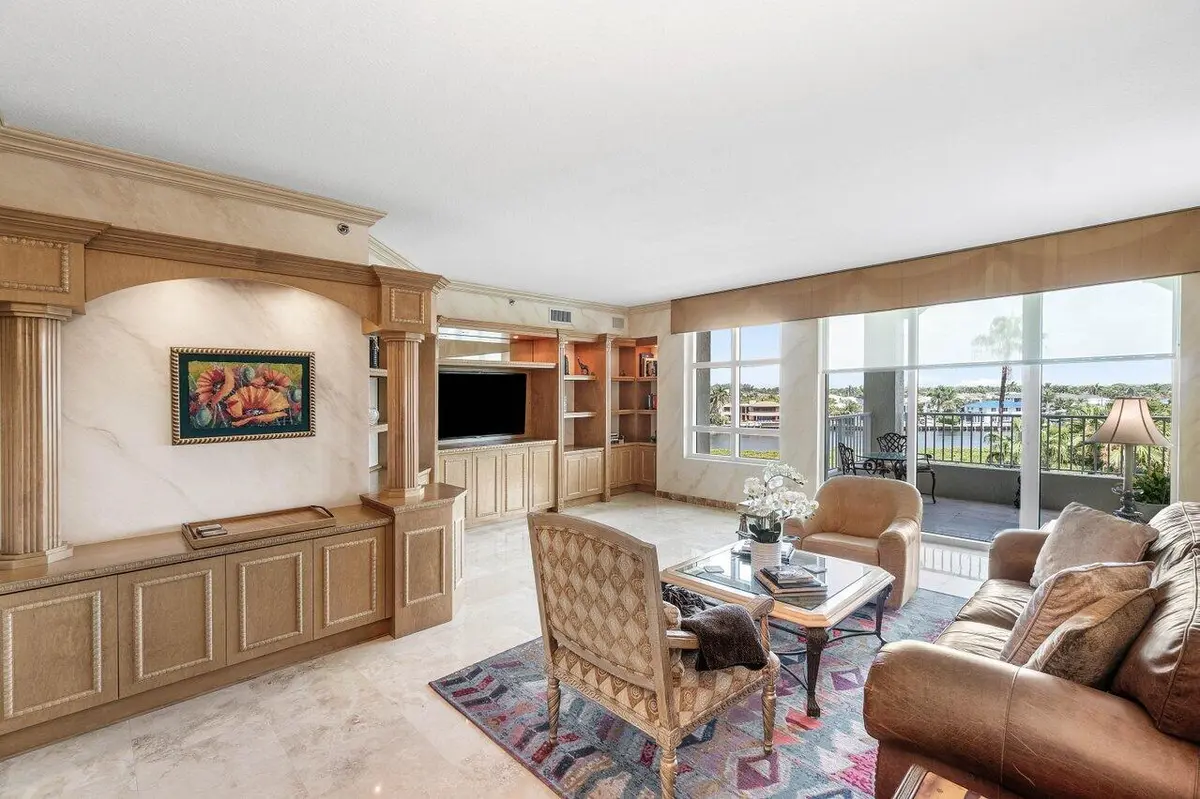 LIVING ROOM at 3720 S Ocean Boulevard 406, Highland Beach