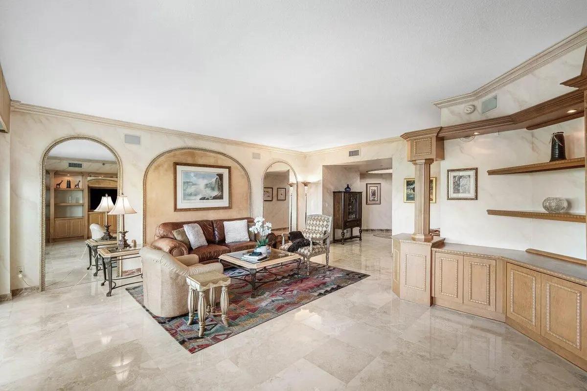 LIVING ROOM at 3720 S Ocean Boulevard 406, Highland Beach