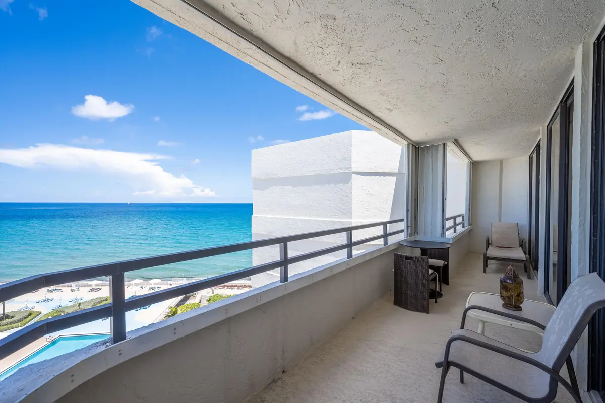 The view from a penthouse for sale in South Palm Beach