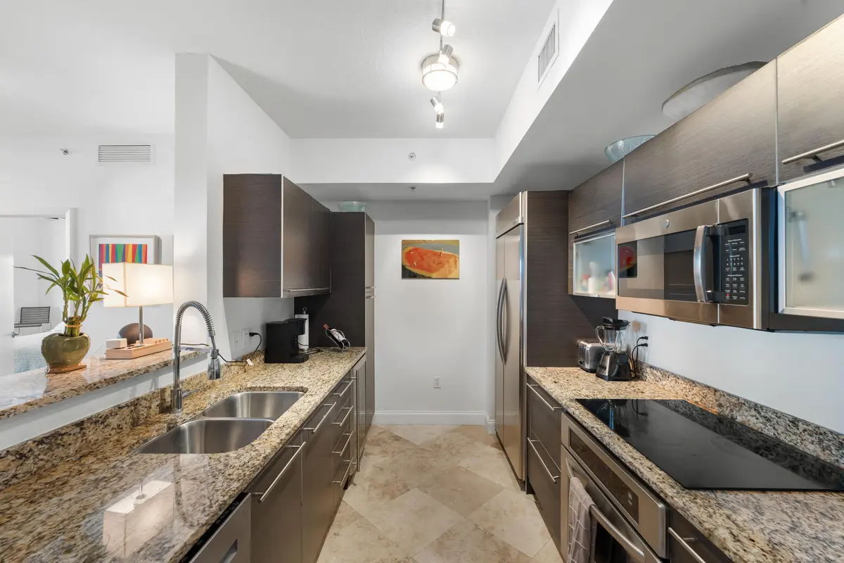 Kitchen at 550 Okeechobee Boulevard 1407, West Palm Beach