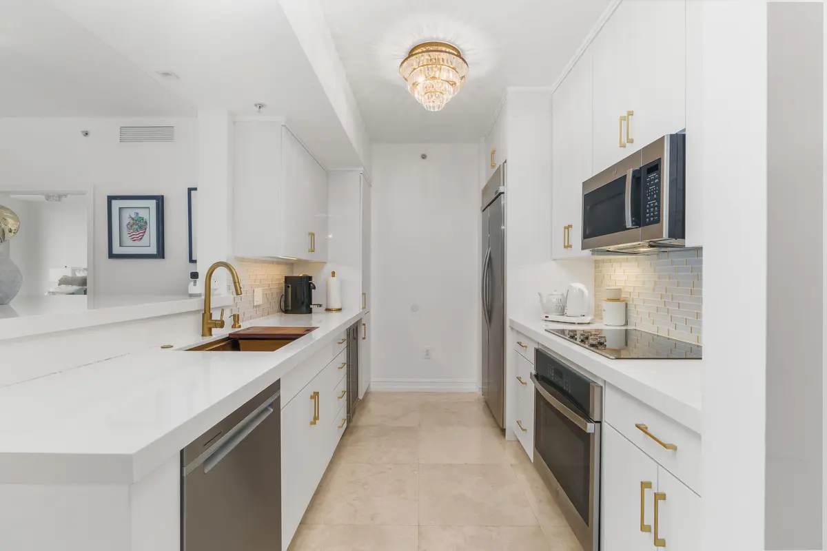 Kitchen at 550 Okeechobee Boulevard 1409, West Palm Beach