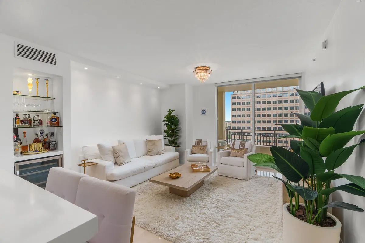 Living Room at 550 Okeechobee Boulevard 1409, West Palm Beach