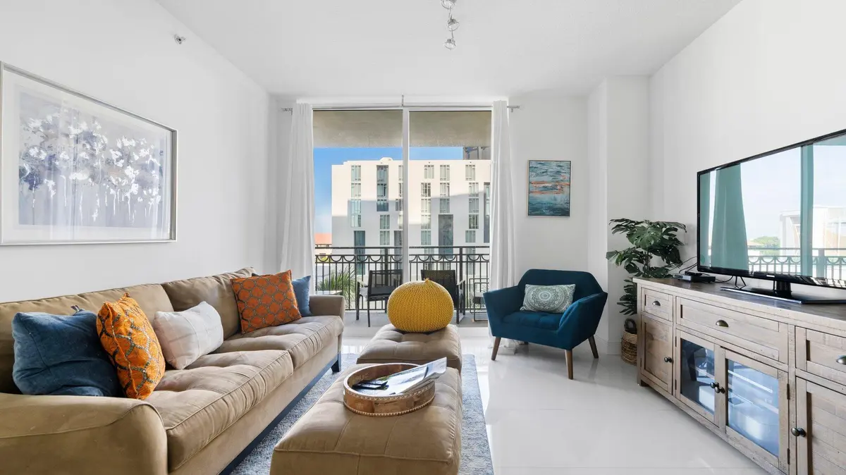 Living Room at 550 Okeechobee Boulevard 620, West Palm Beach