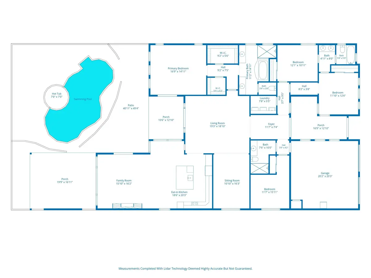 floor plan at 8170 NW 124th Terrace, Parkland
