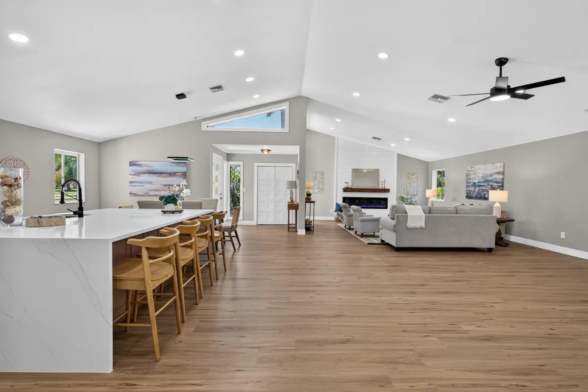 Open Living are and Kitchen at 4101 SW Bimini Circle, Palm City