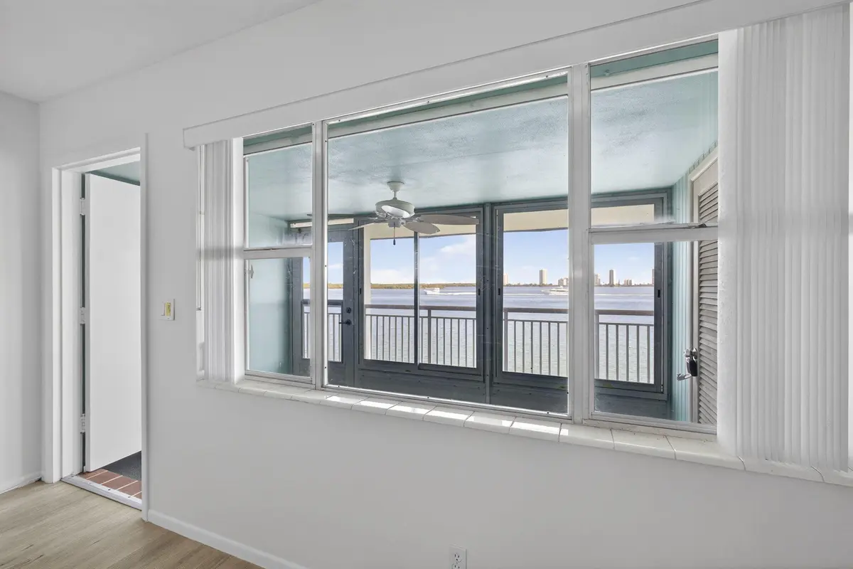 living room views at 100 Shore Court 307, North Palm Beach