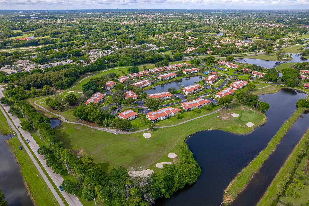 Aerial The Greens at 8008 Eastlake Drive, Boca Raton