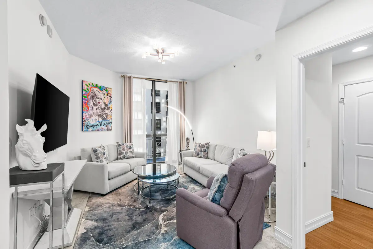 Living Room at 701 S Olive Avenue 807, West Palm Beach
