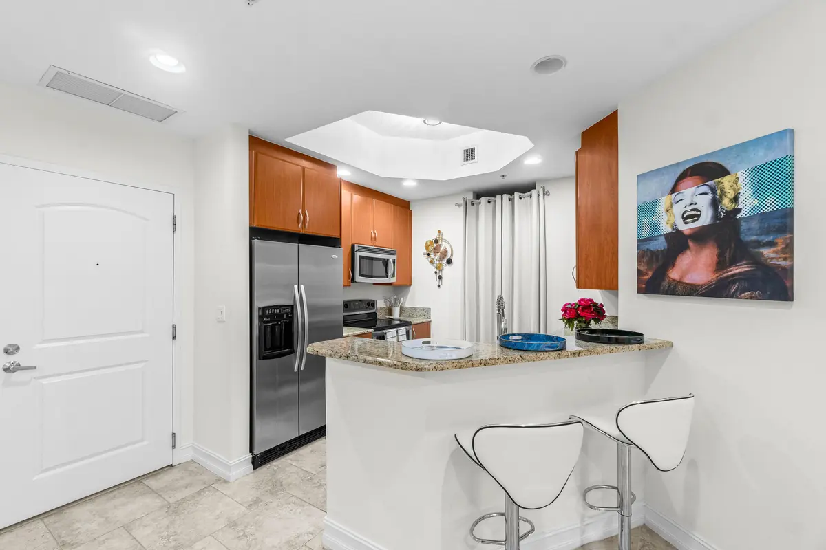 Kitchen Eat-In Bar at 701 S Olive Avenue 807, West Palm Beach