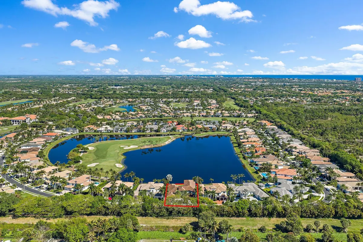 Aerial at 636 Hermitage Circle, Palm Beach Gardens