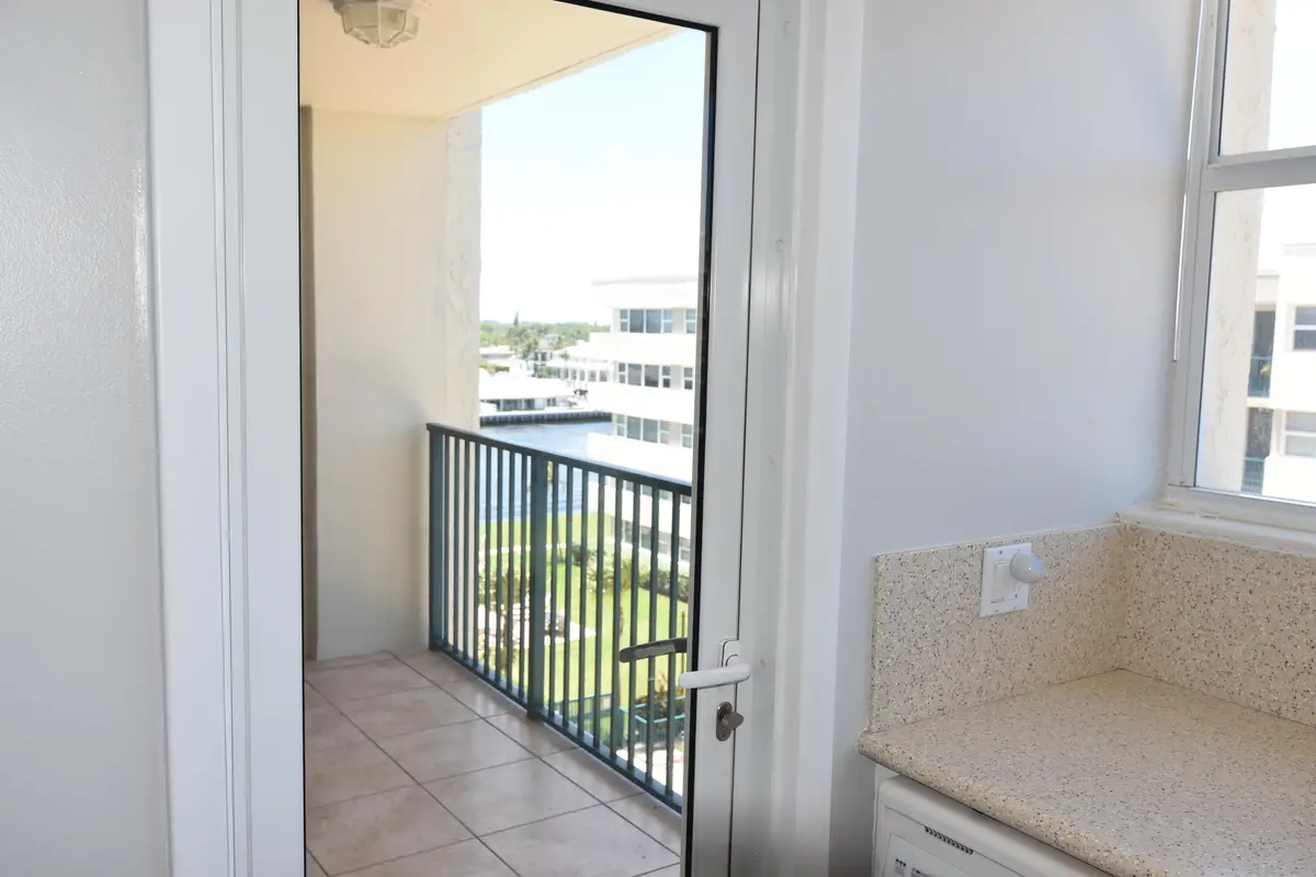 Balcony Off Kitchen at 1236 HILLSBORO MILE 508, Hillsboro Beach