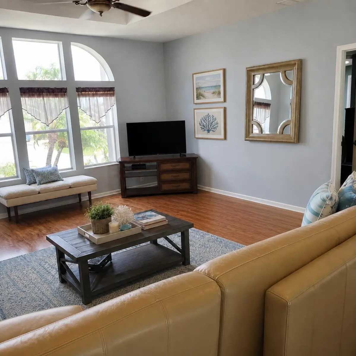Living Room with window at 3117 8th Hole Drive, Port St. Lucie