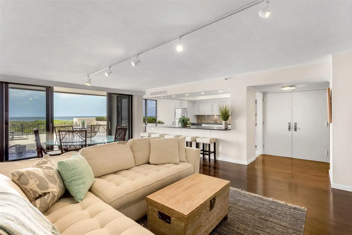 LIVING ROOM TO OCEAN at 1800 S Ocean Boulevard Villa E, Boca Raton