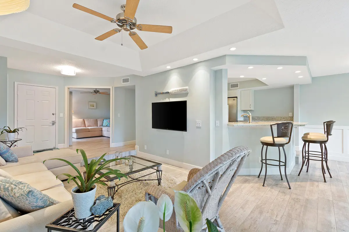 Living room at 204 SEA OATS Drive D, Juno Beach