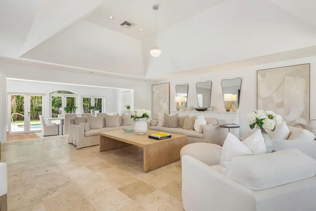 Living Room at 235 Ocean Terrace, Palm Beach
