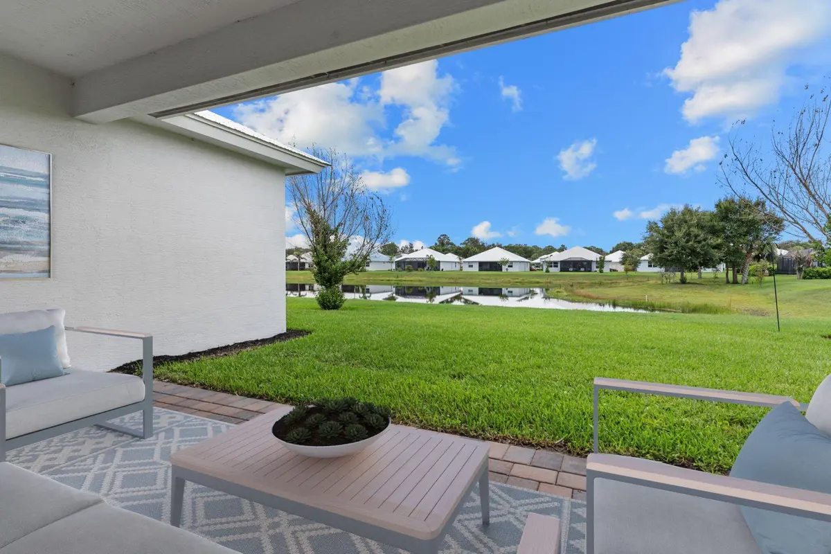 Patio lake at 5595 Arabella Lane, Vero Beach