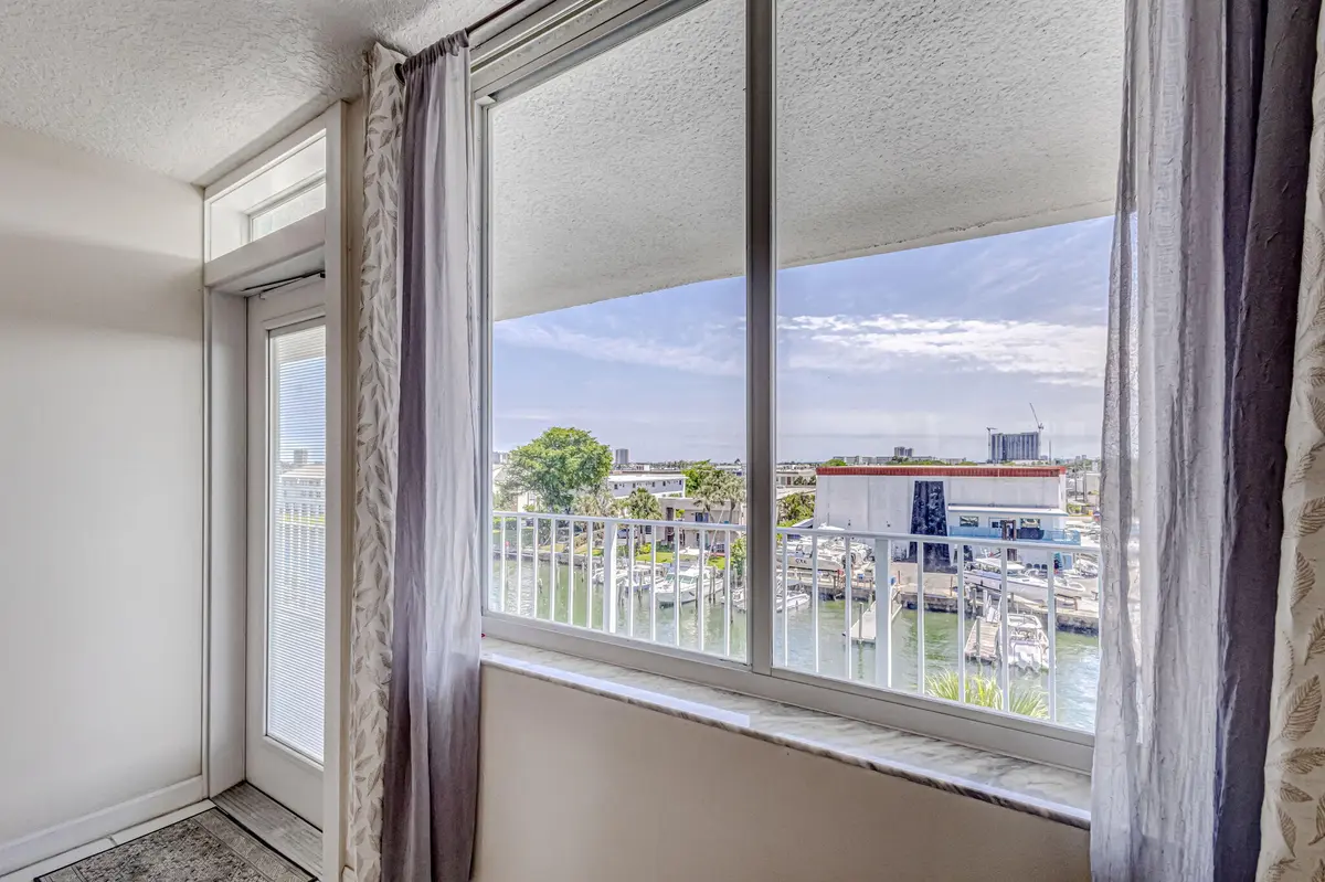 Living Room Window at 108 Paradise Harbour Boulevard 512, North Palm Beach