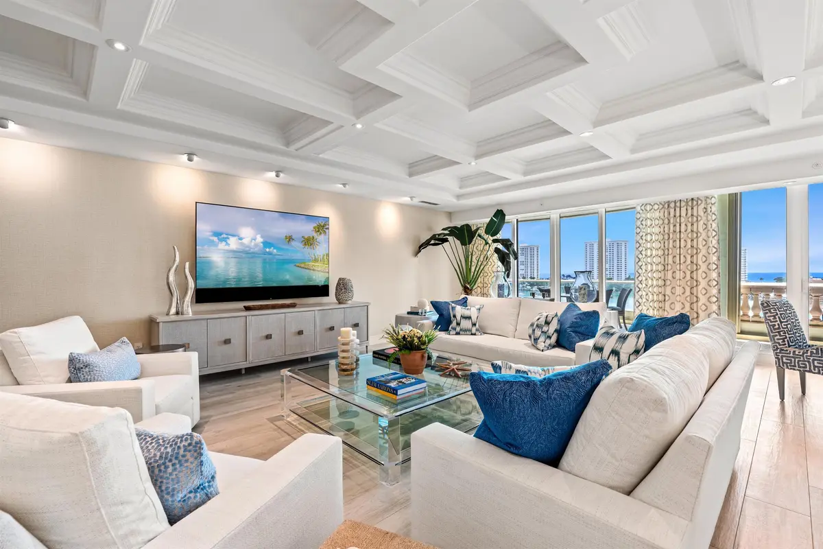 WATERFRONT LIVING ROOM at 500 SE 5th Avenue 701S, Boca Raton