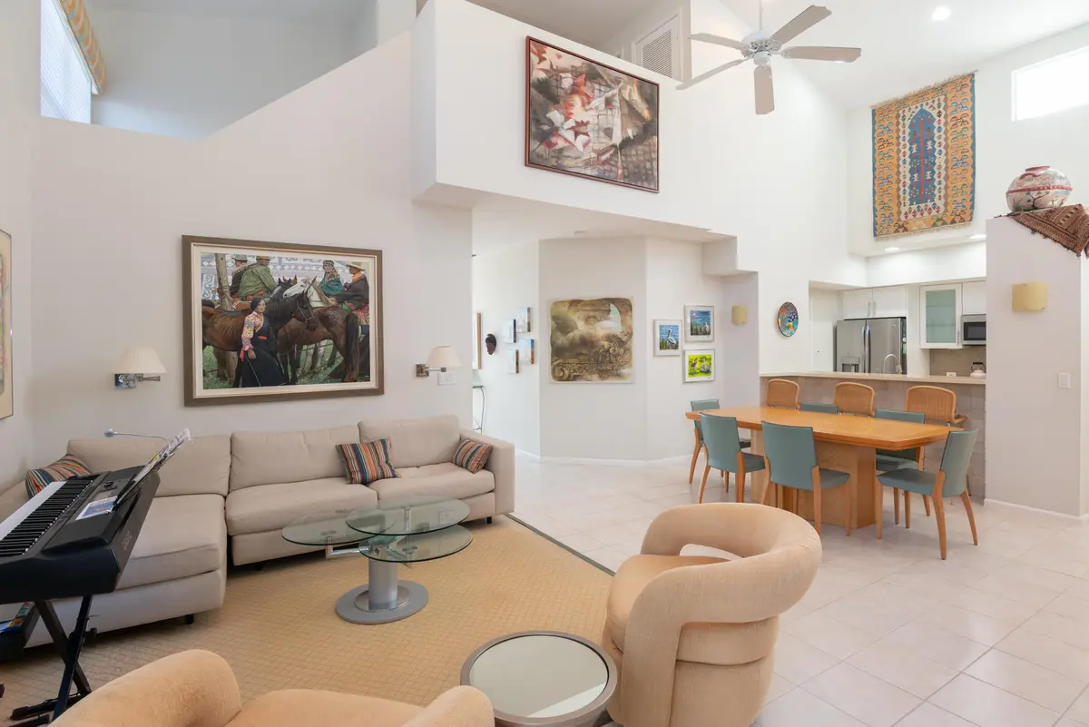 Living Room and Dining Area at 7691 CARDINAL Court, West Palm Beach